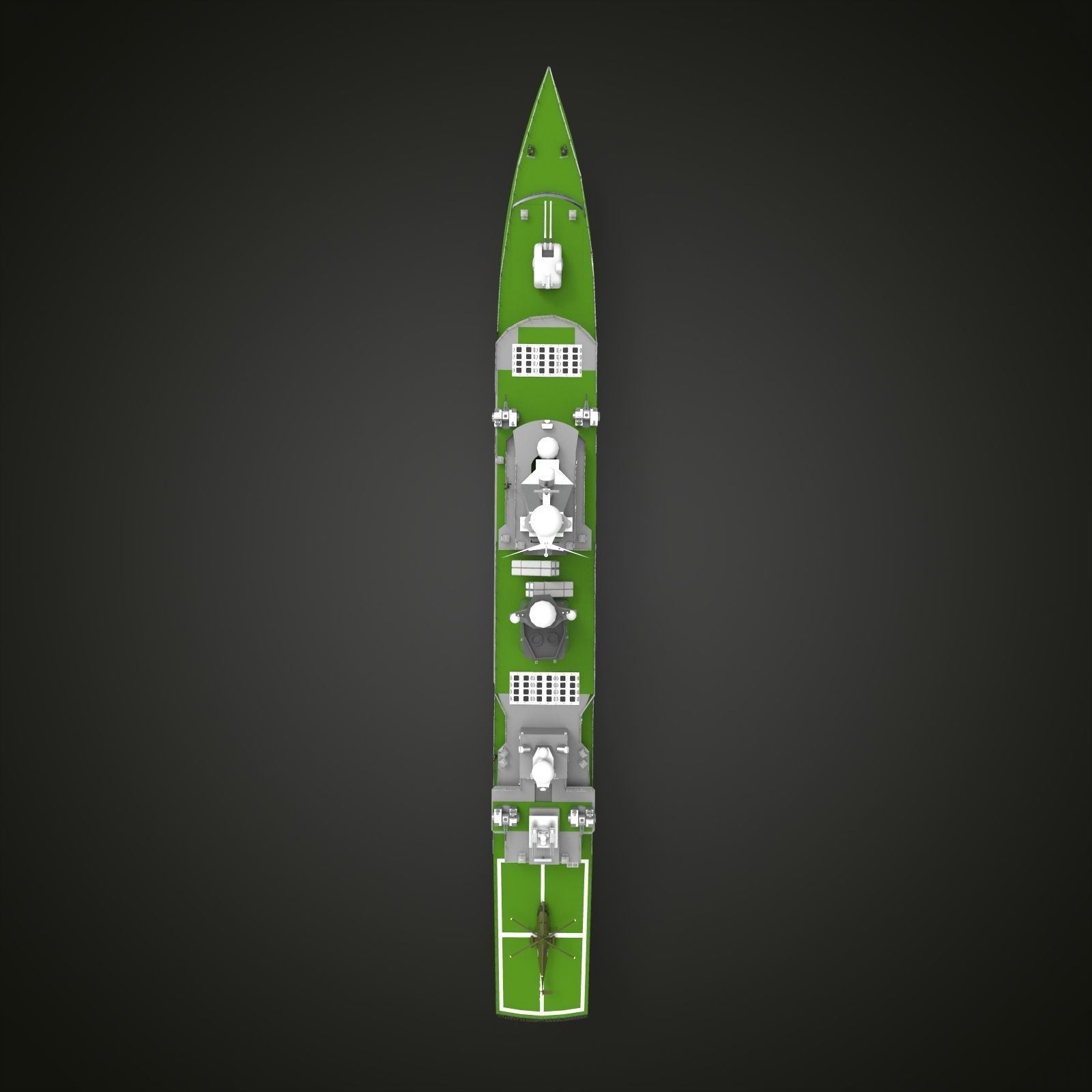 Jiangwei Class frigate 3D model_4