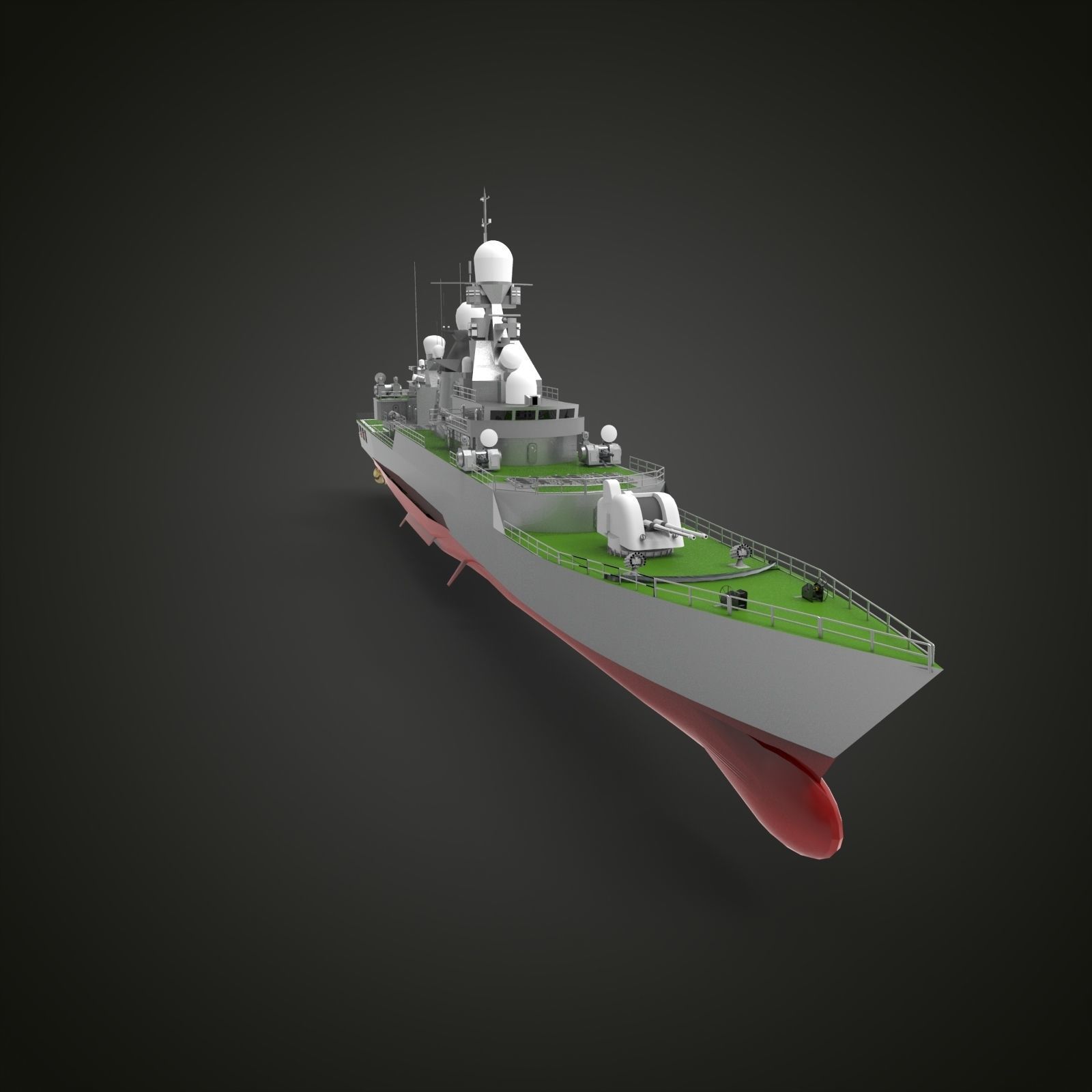 Jiangwei Class frigate 3D model_9
