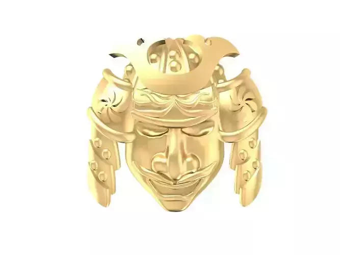 Warrior Face Pendant Jewelry 3D Model 833