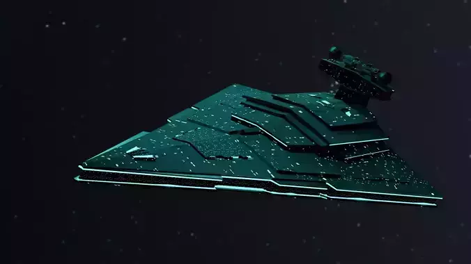 Star Destroyer from Star wars Free 3D model