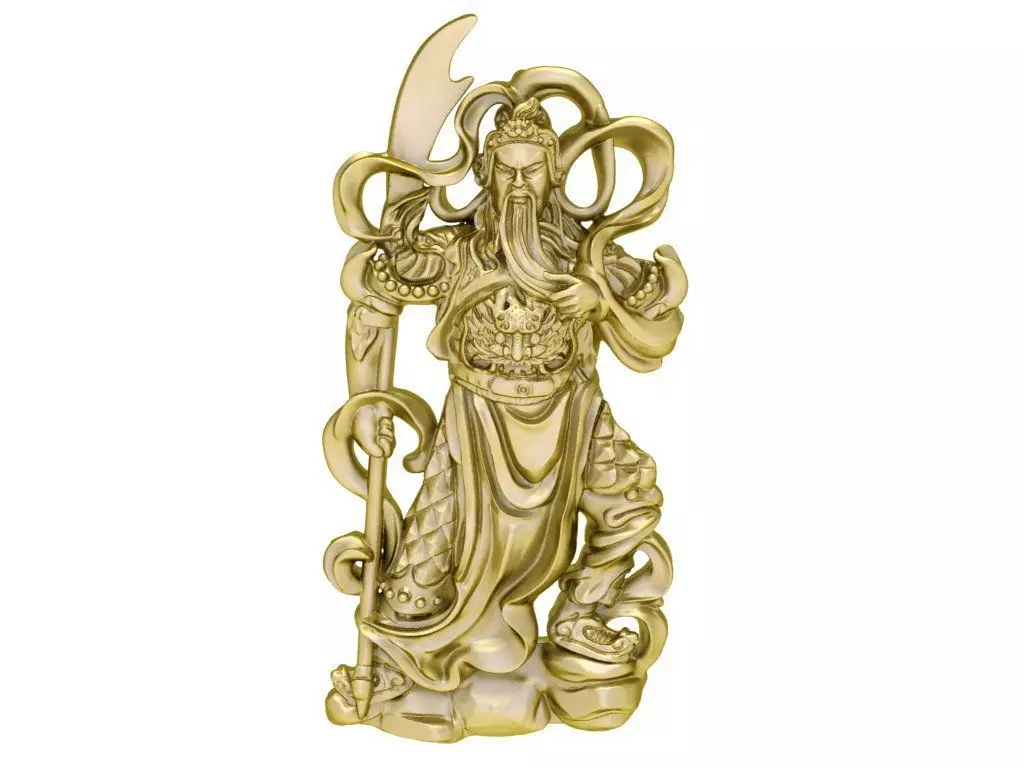 Guanyin Buddha Statue 3D Model for CNC and 3D Printing 834 3D print model_0