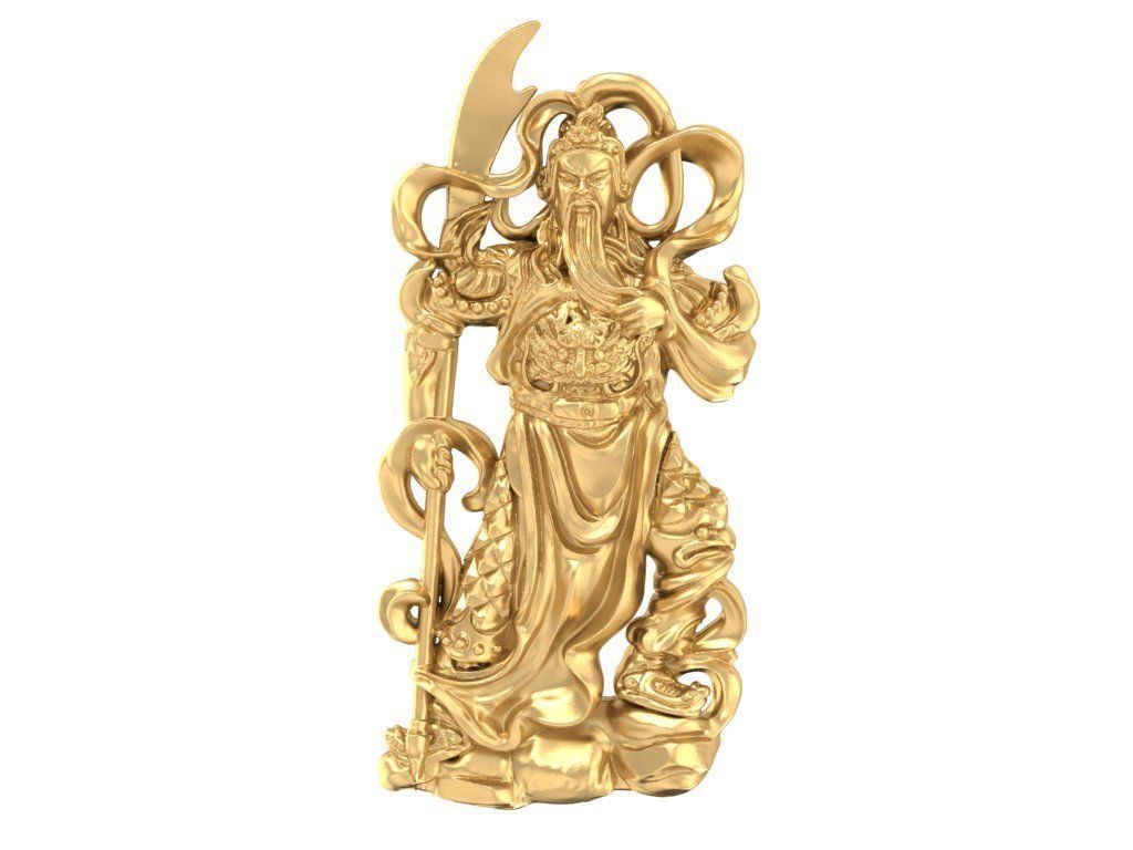 Guanyin Buddha Statue 3D Model for CNC and 3D Printing 834 3D print model_1