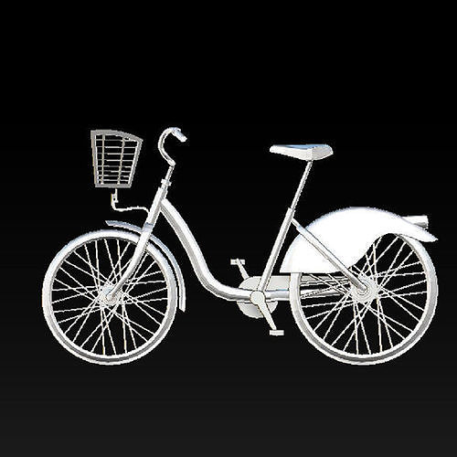 bicycle silver 3D print model