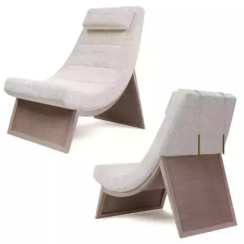 McGuire furniture Sway lounge chair 3D model