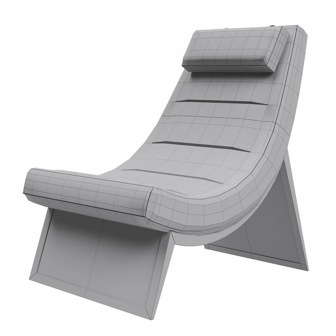 McGuire furniture Sway lounge chair 3D model_5