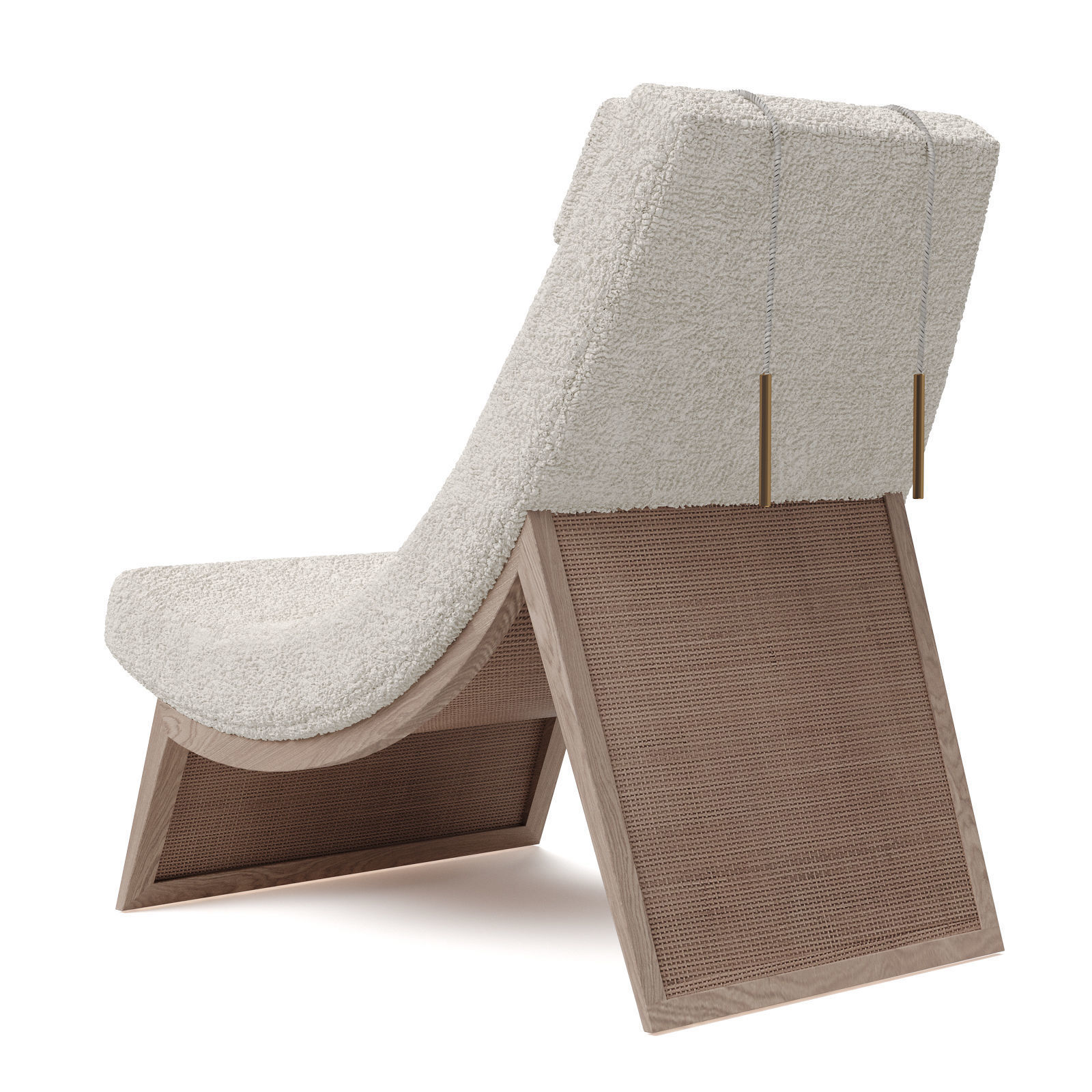 McGuire furniture Sway lounge chair 3D model_2