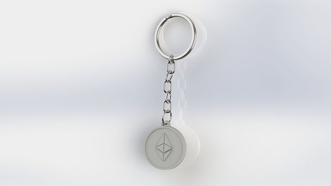 Keychain ETH 3D print model