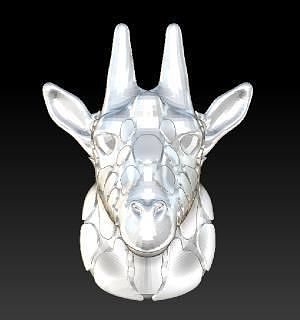 African animal-Giraffe Free 3D print model