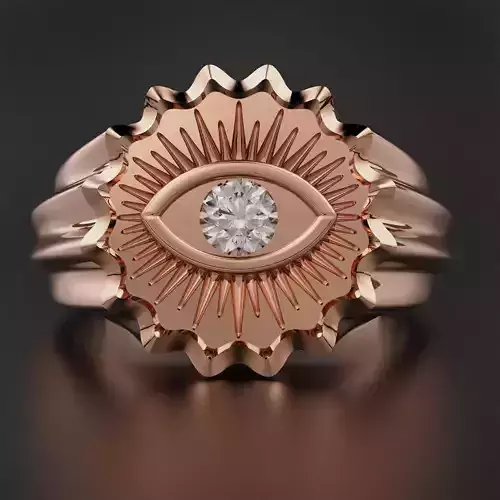 Devil Eye Ring 3D print model