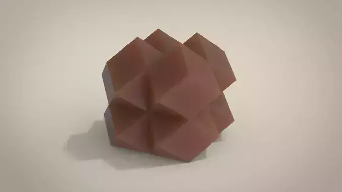 Diamond cube candle silicone mold