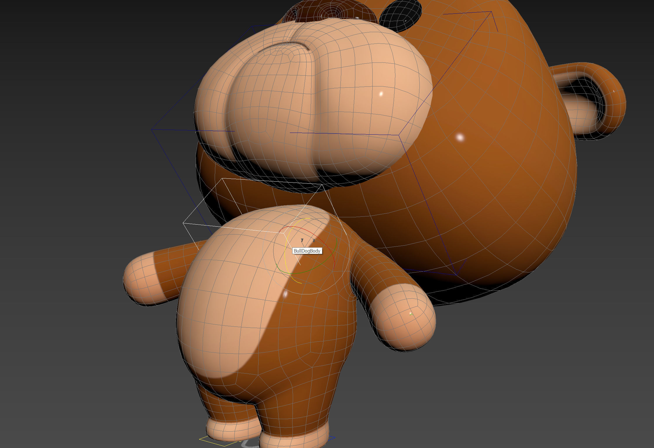 Character145 Rigged Bulldog 3D model_19