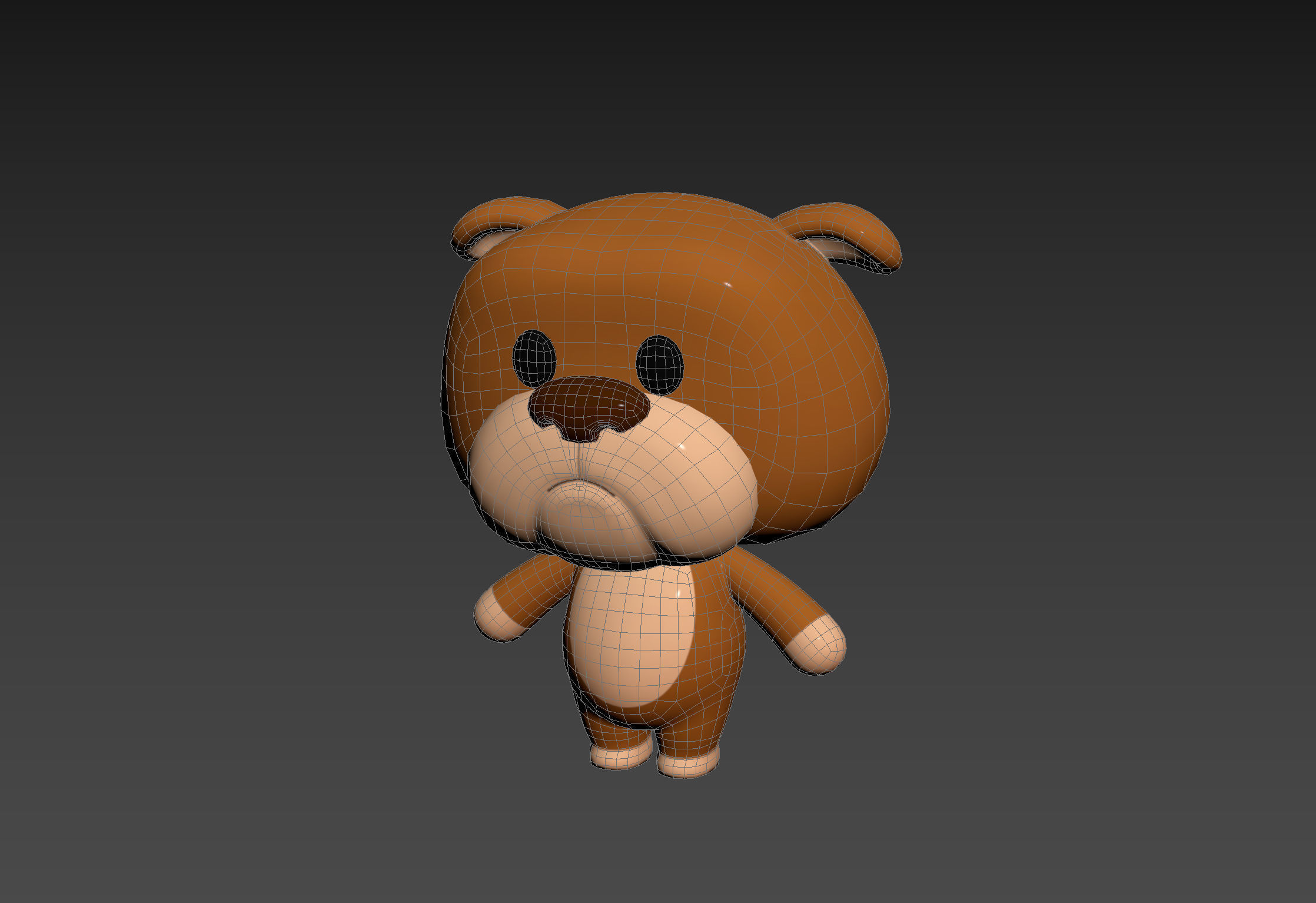 Character145 Rigged Bulldog 3D model_13