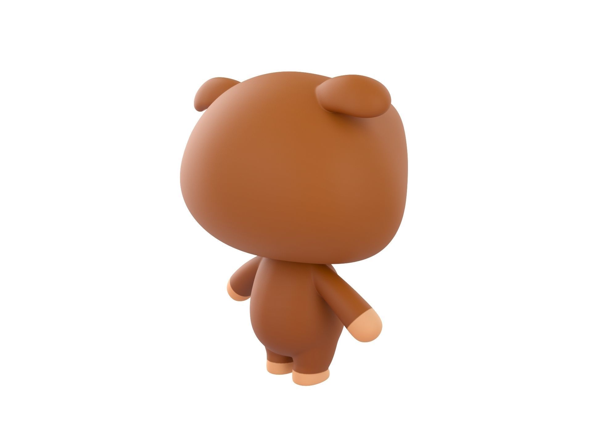 Character145 Rigged Bulldog 3D model_4