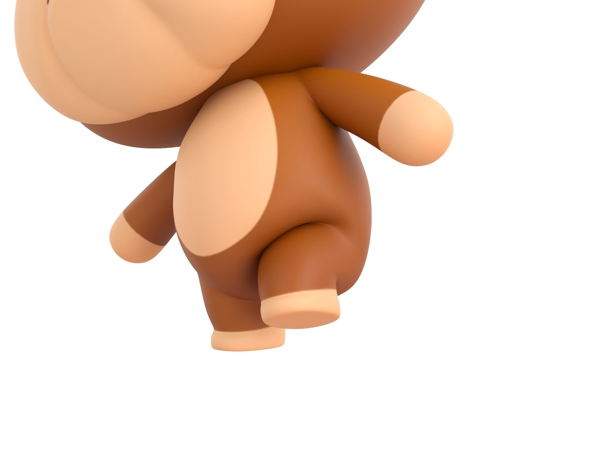 Character145 Rigged Bulldog 3D model_9