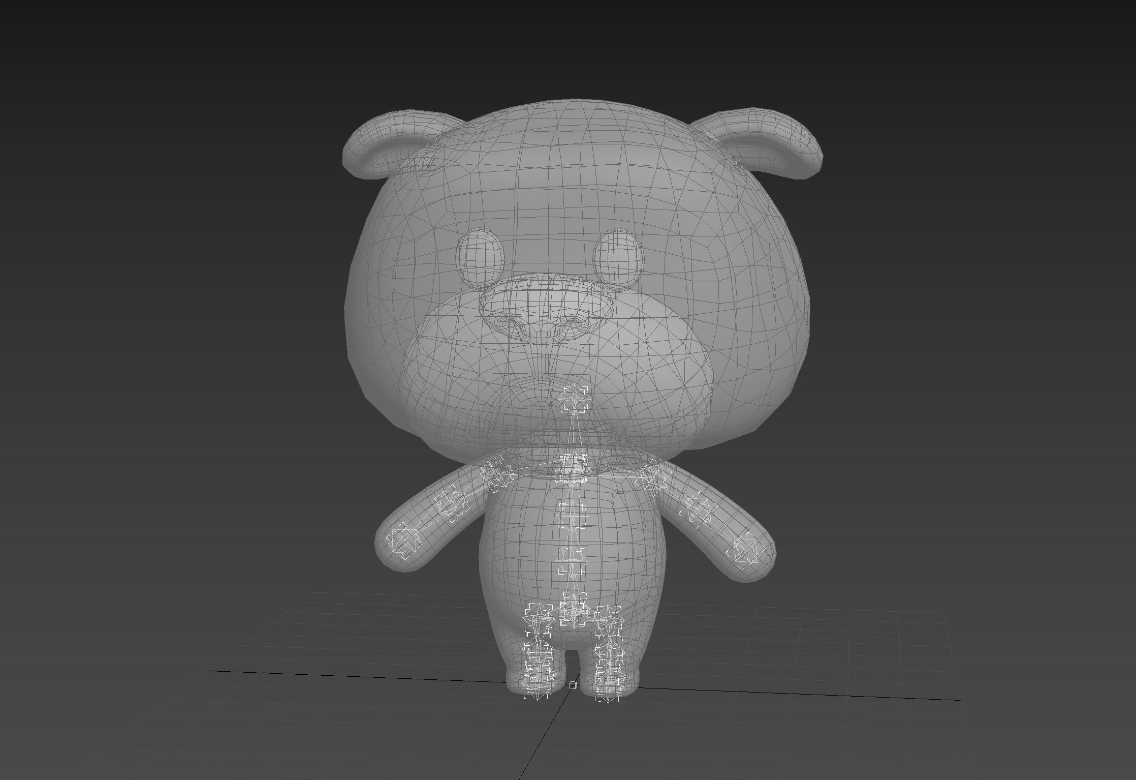 Character145 Rigged Bulldog 3D model_22