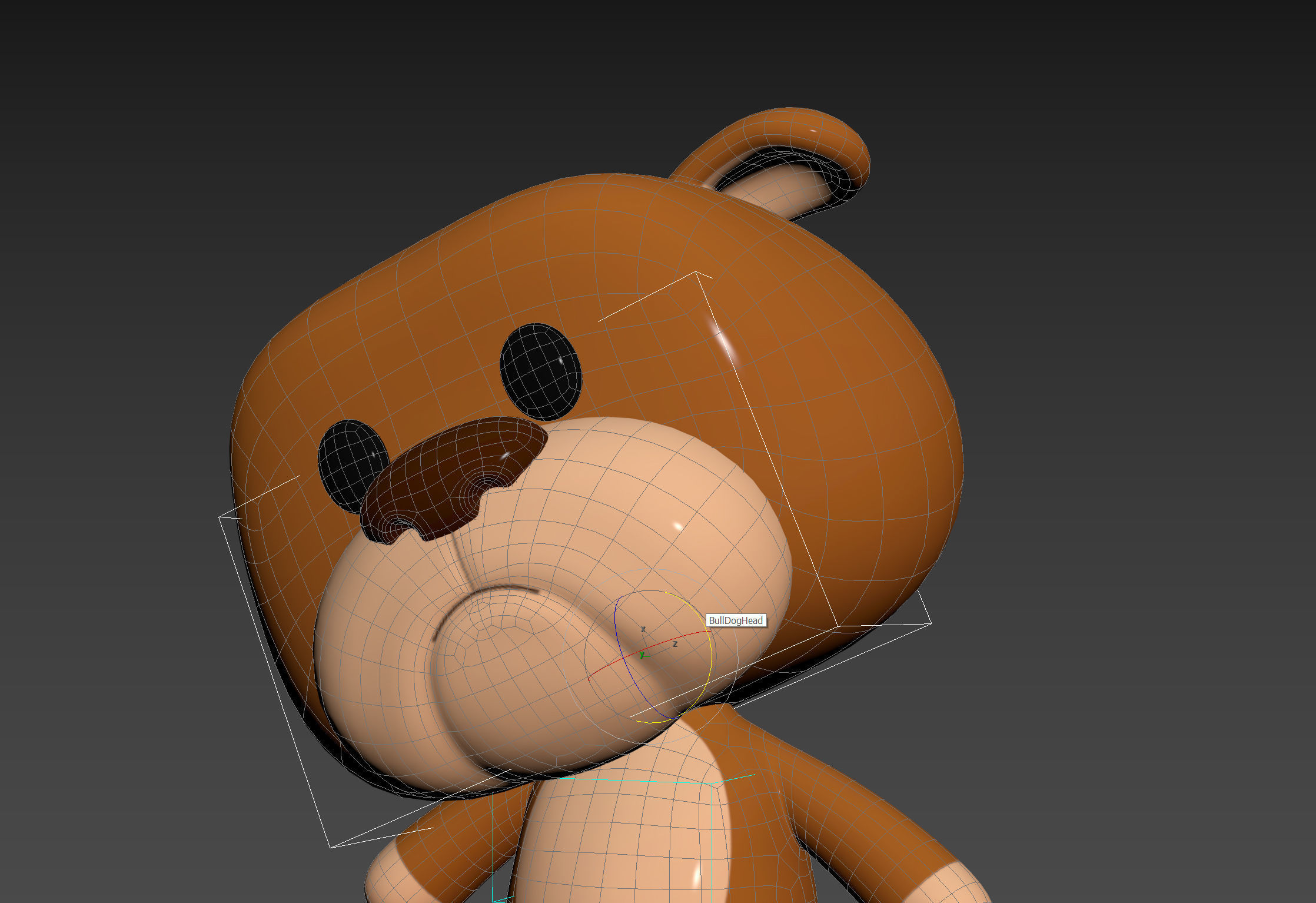 Character145 Rigged Bulldog 3D model_16