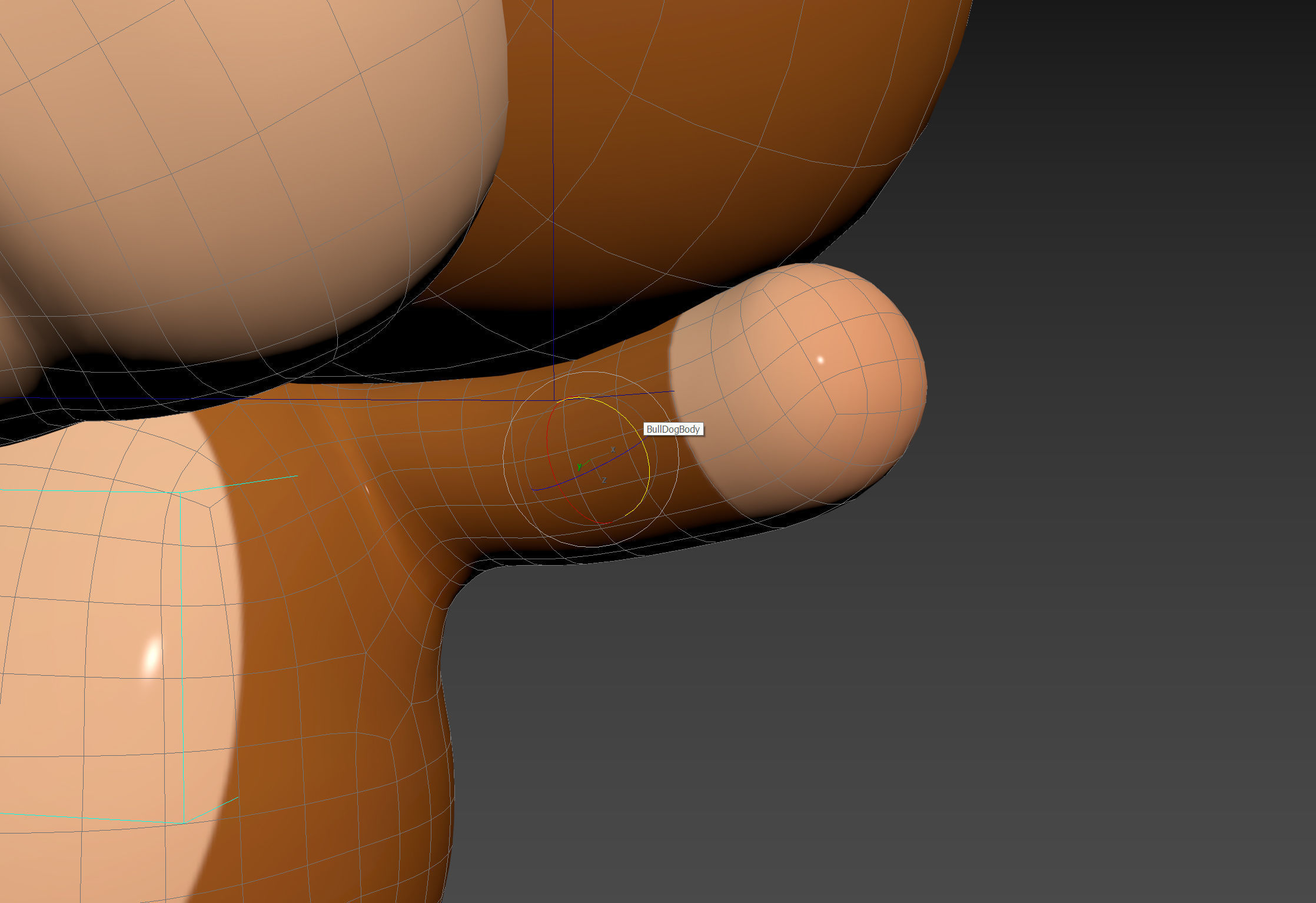 Character145 Rigged Bulldog 3D model_18
