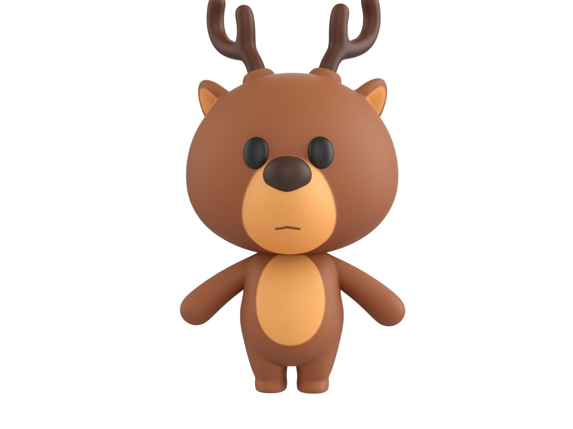 Character146 Rigged Deer 3D model_2