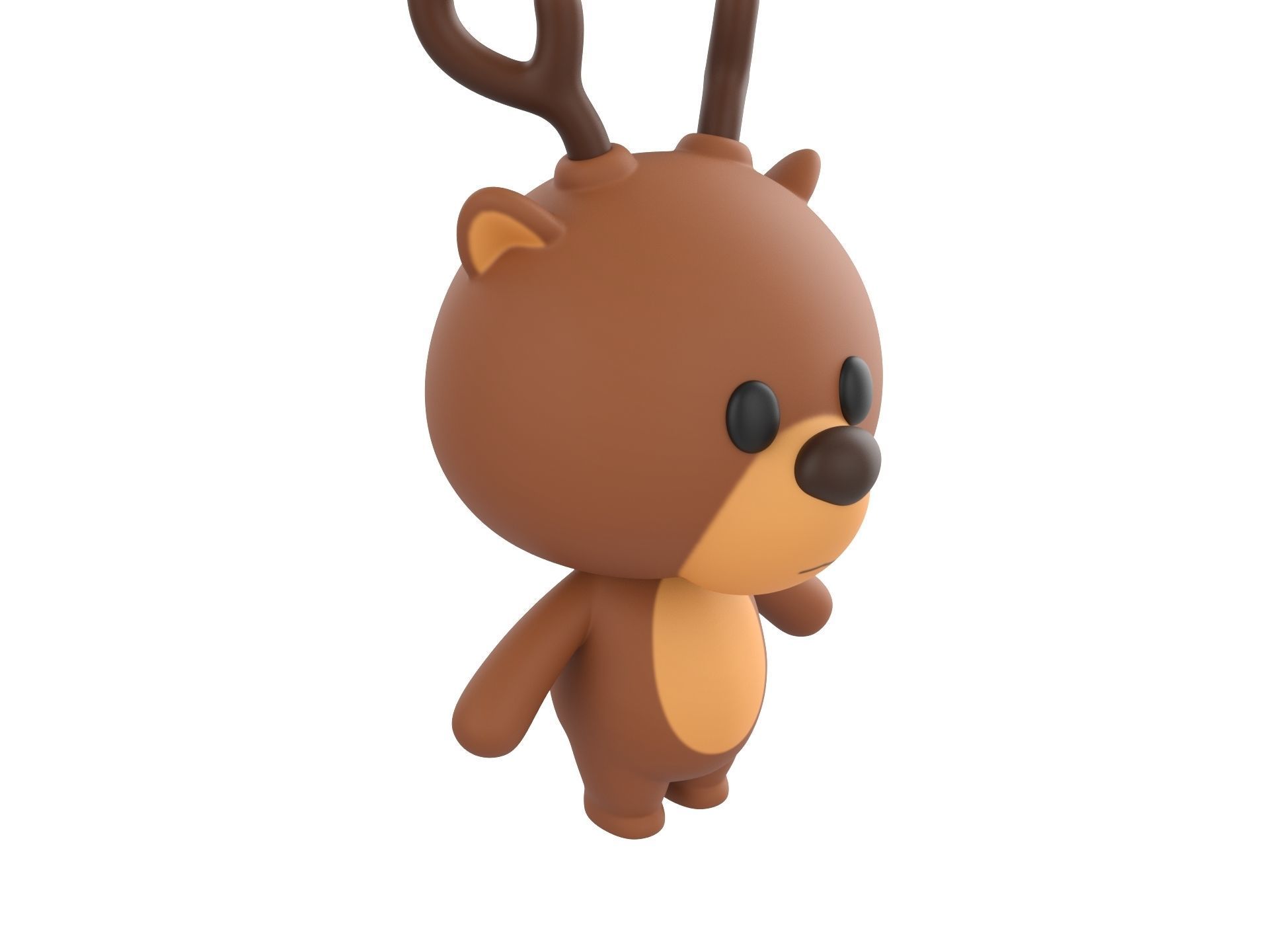 Character146 Rigged Deer 3D model_3