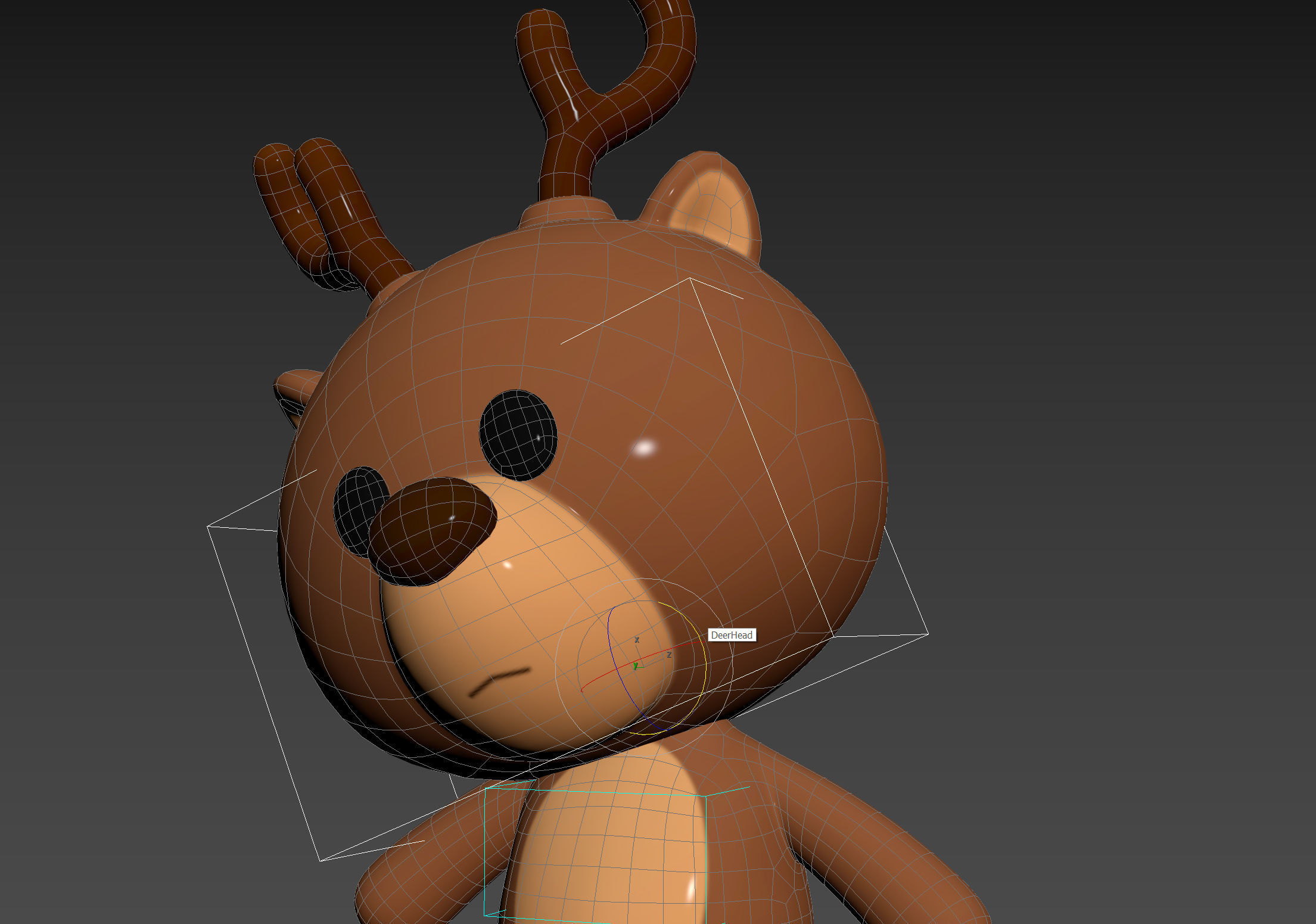 Character146 Rigged Deer 3D model_16