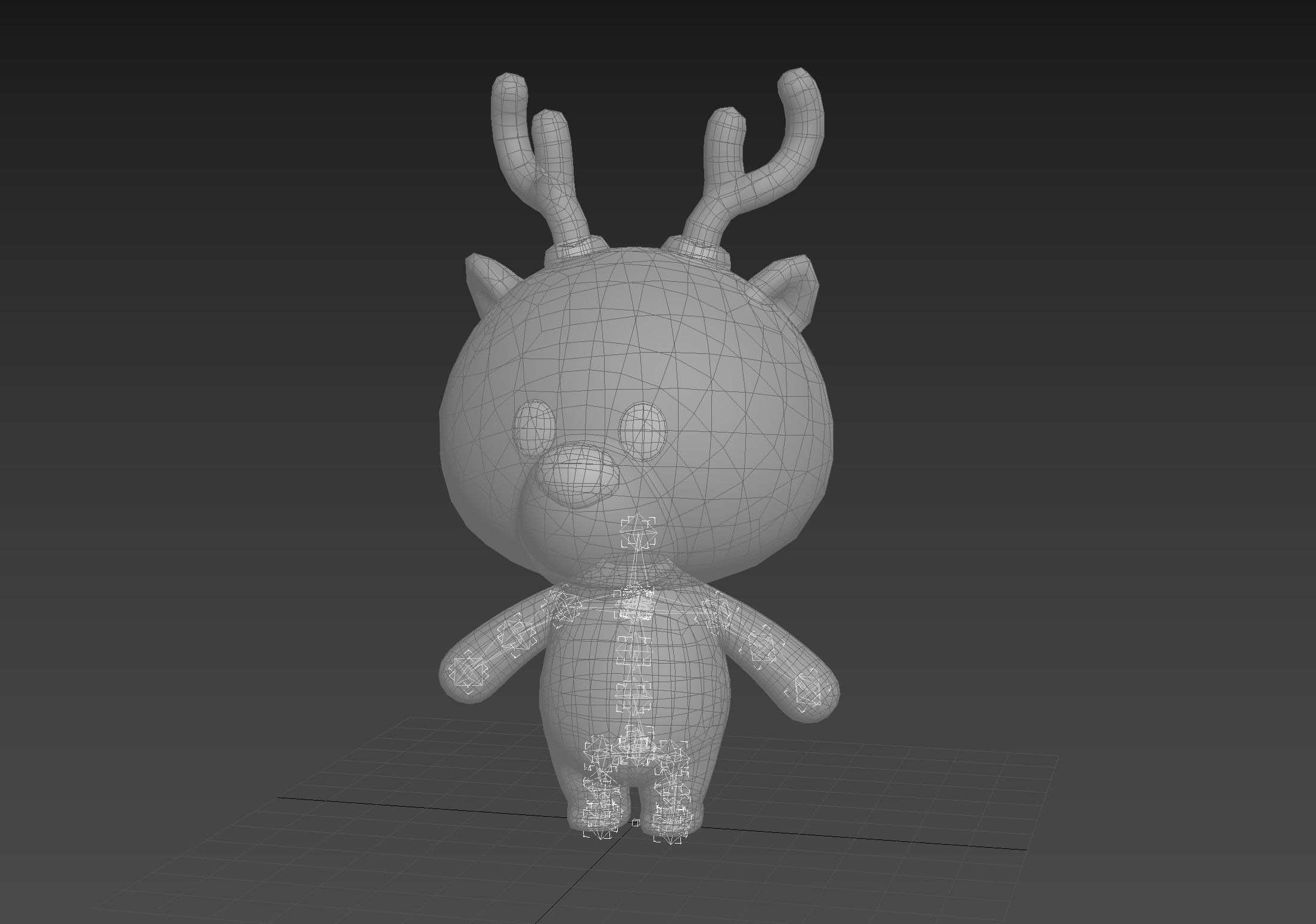 Character146 Rigged Deer 3D model_22