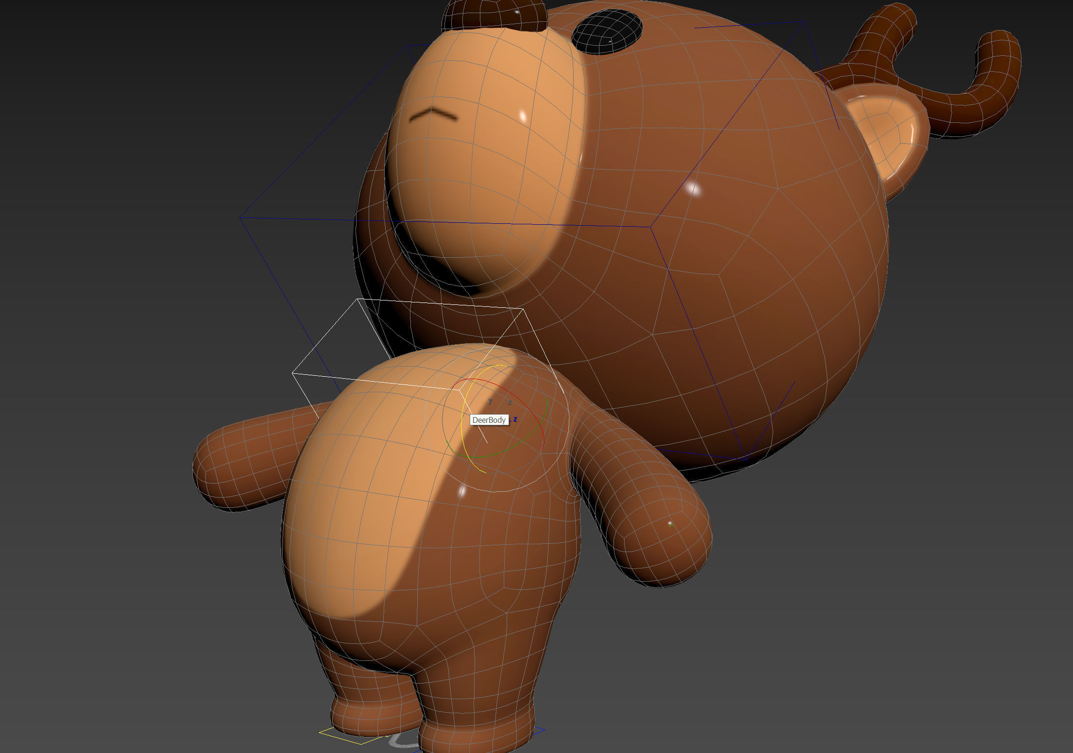 Character146 Rigged Deer 3D model_19