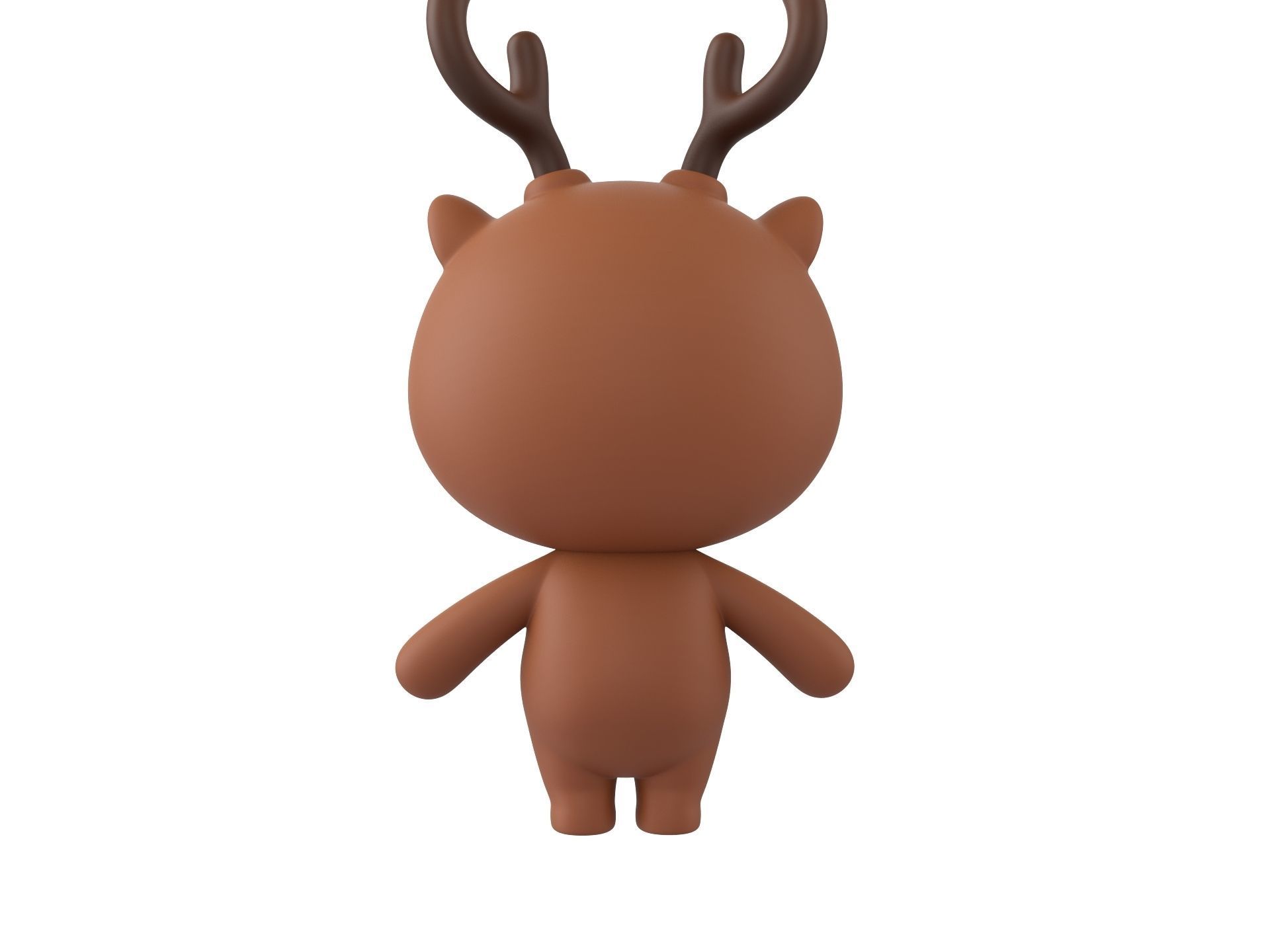 Character146 Rigged Deer 3D model_5