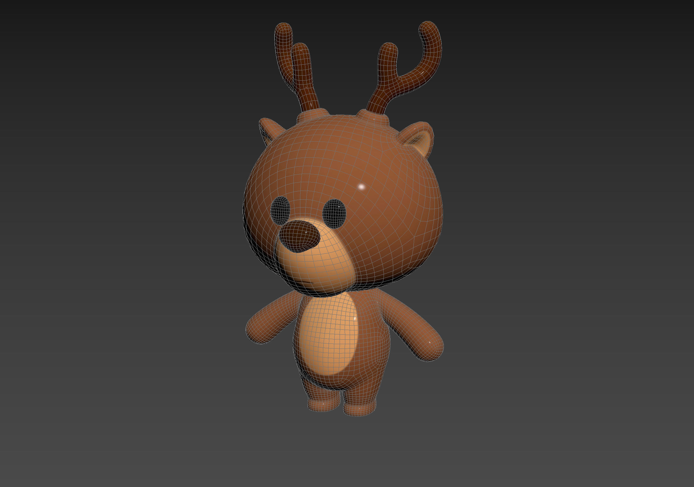 Character146 Rigged Deer 3D model_14