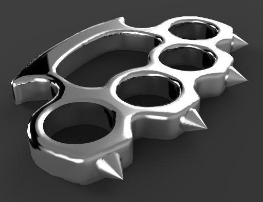 Knuckle Duster 3D model_4