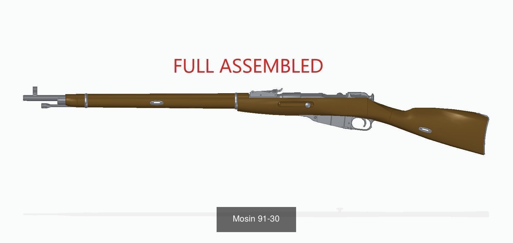 Bolt action rifles 3D Model Collection_3