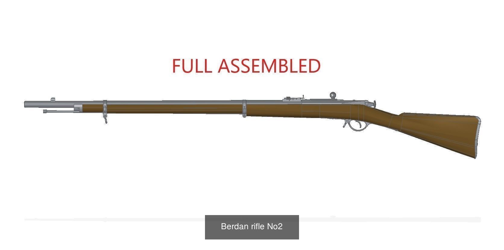 Bolt action rifles 3D Model Collection_1