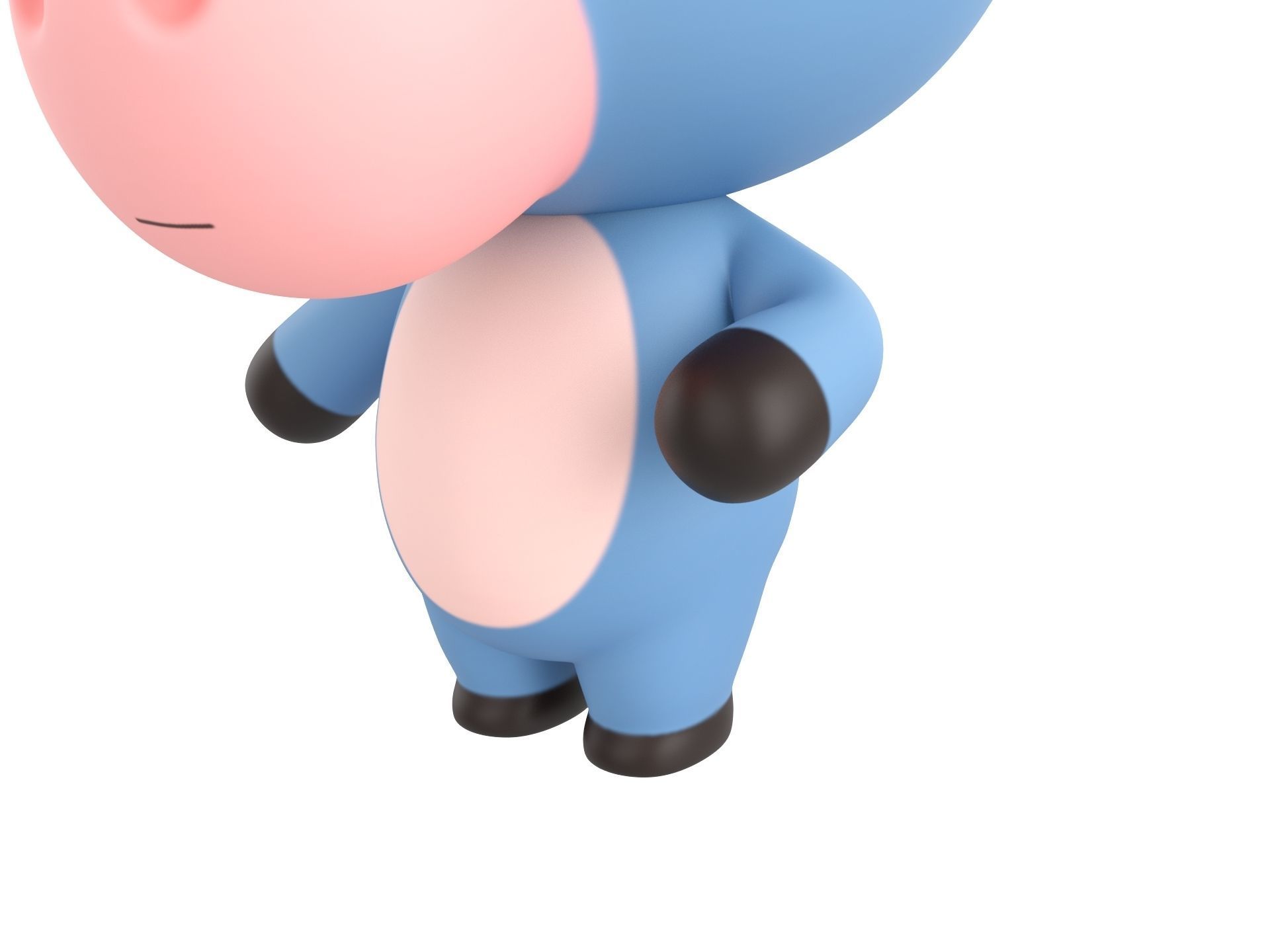 Character148 Rigged Donkey 3D model_8