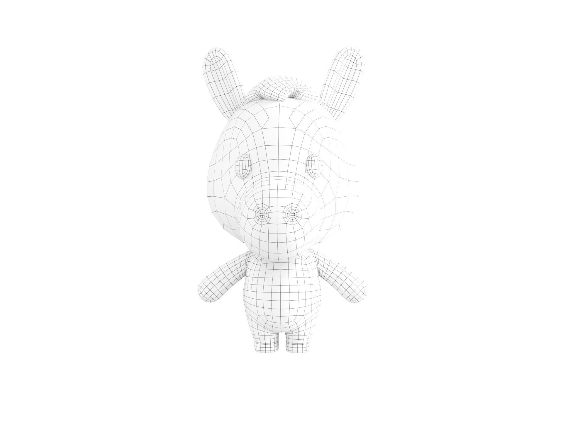 Character148 Rigged Donkey 3D model_23