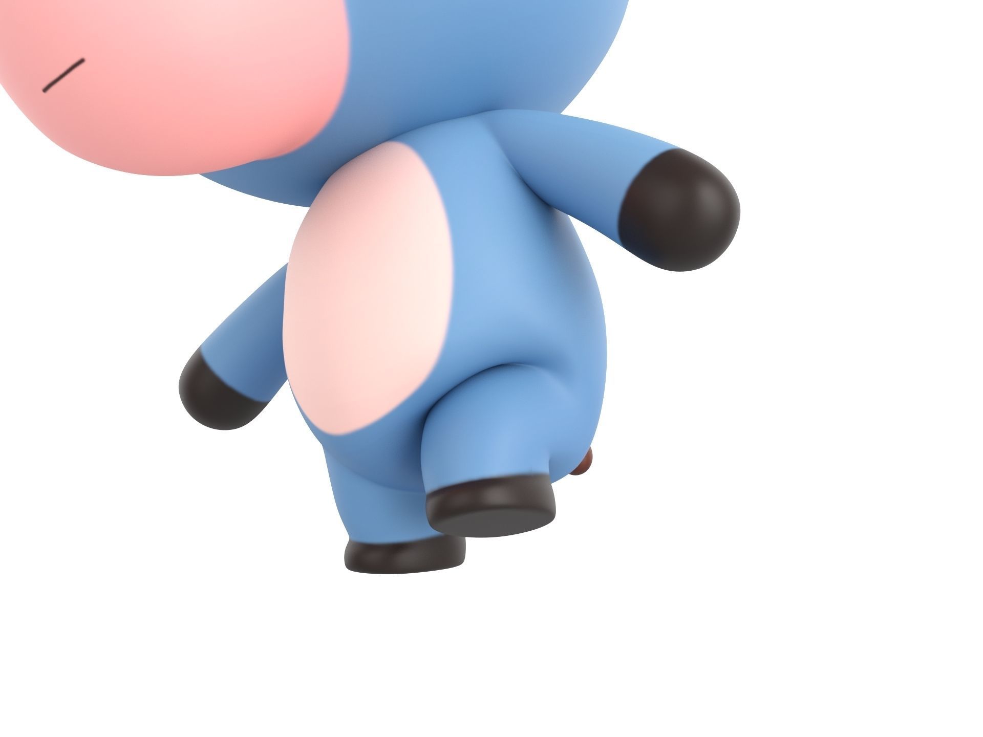 Character148 Rigged Donkey 3D model_9