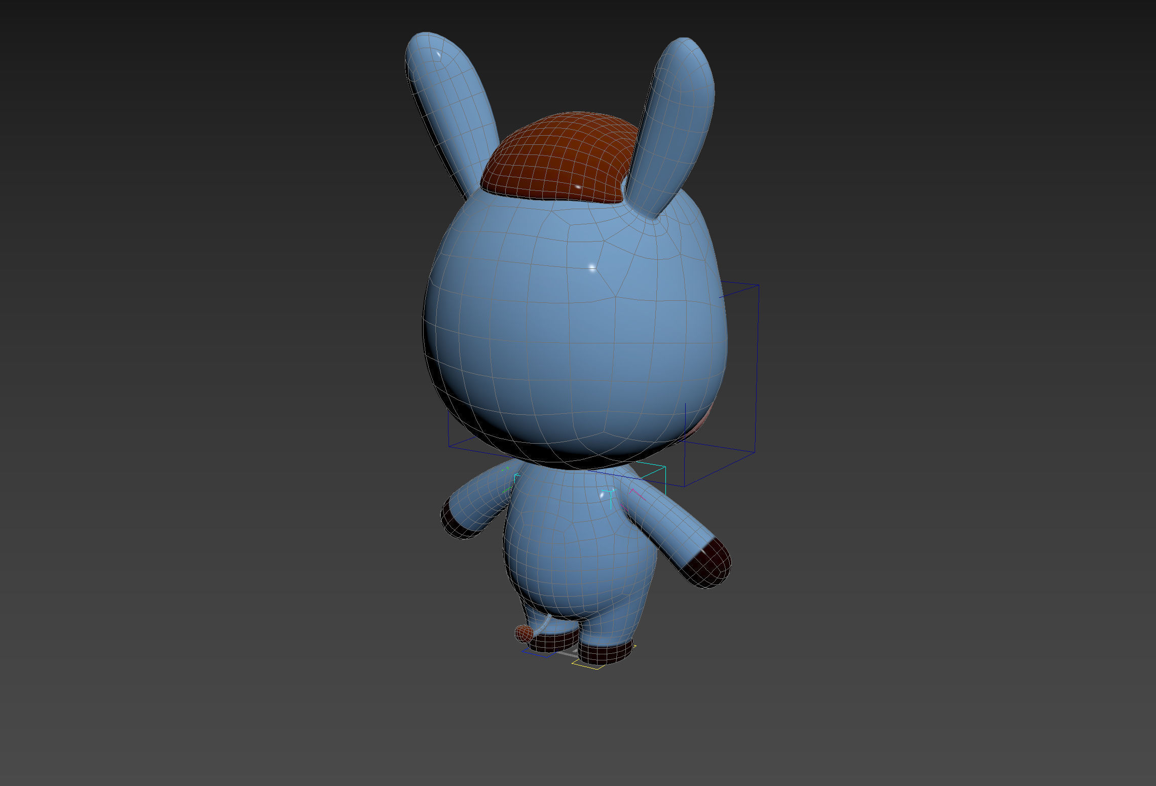 Character148 Rigged Donkey 3D model_15