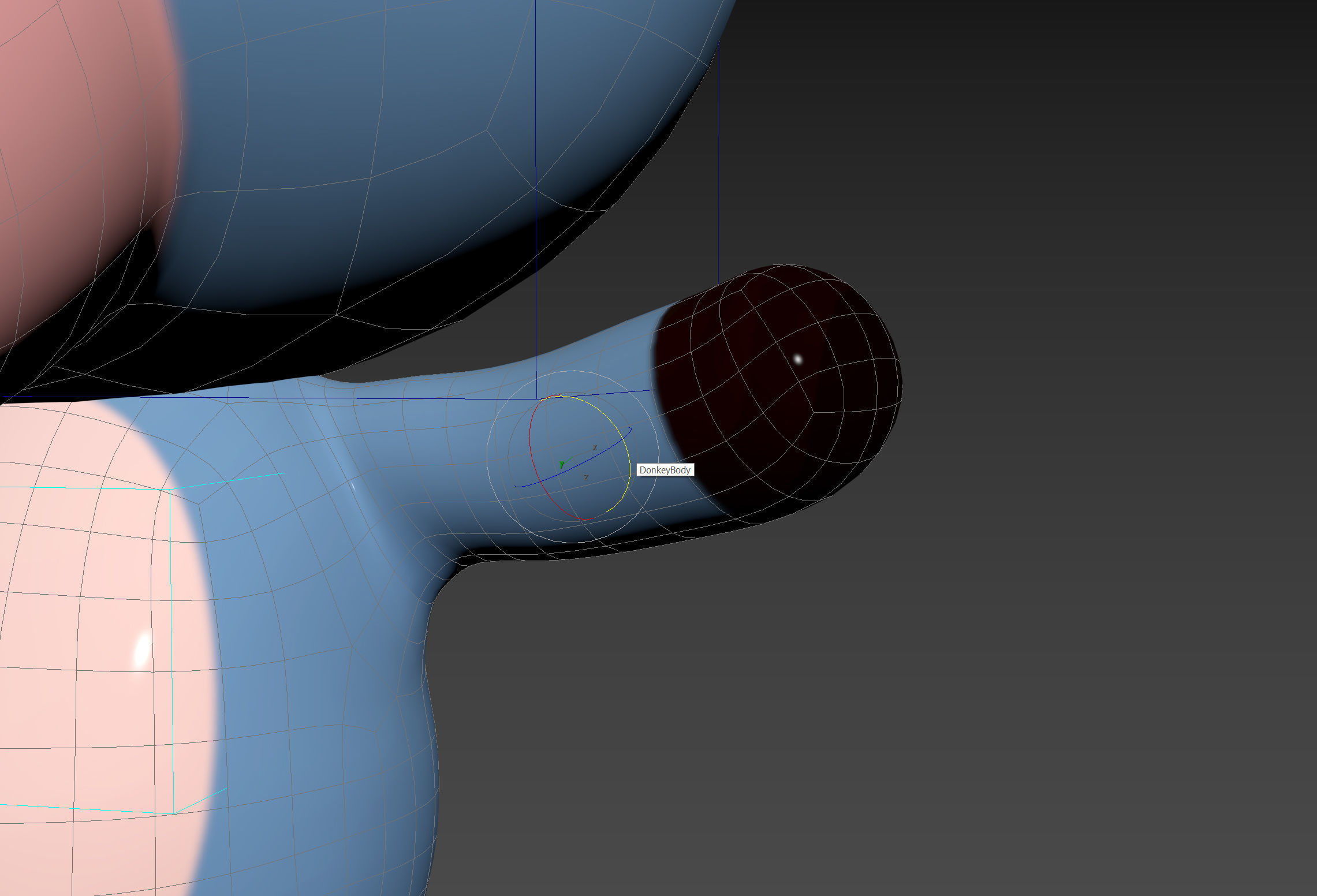 Character148 Rigged Donkey 3D model_18