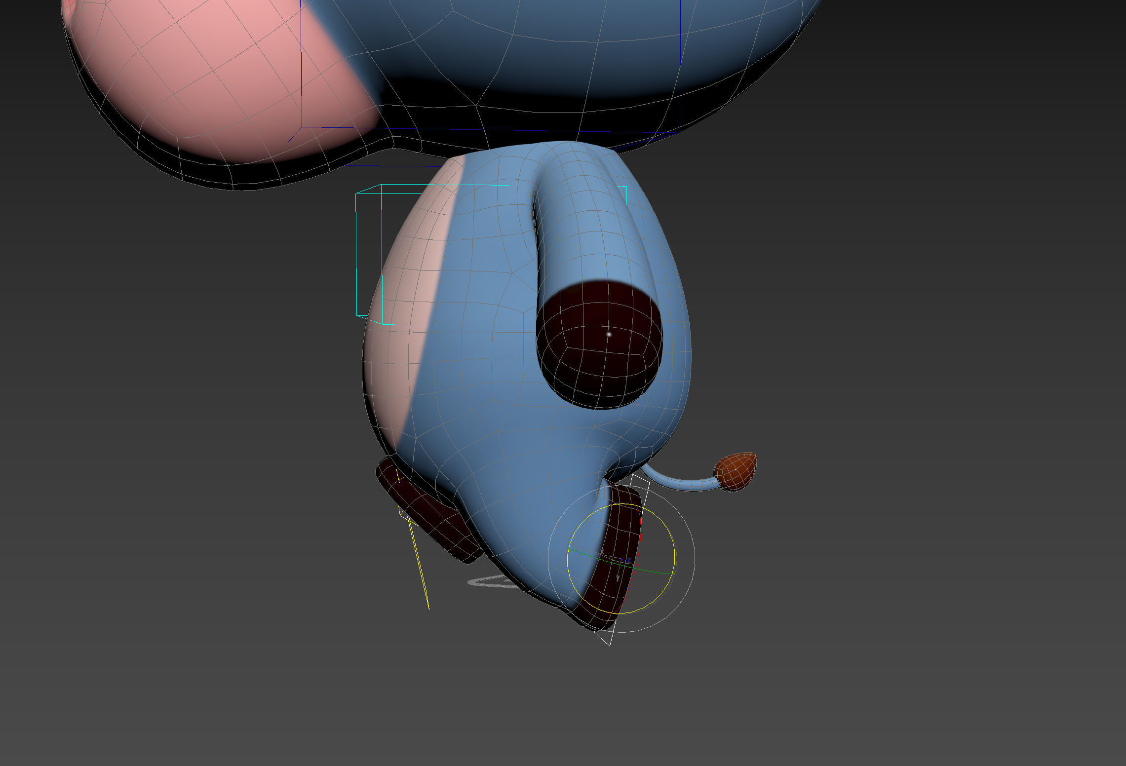 Character148 Rigged Donkey 3D model_20