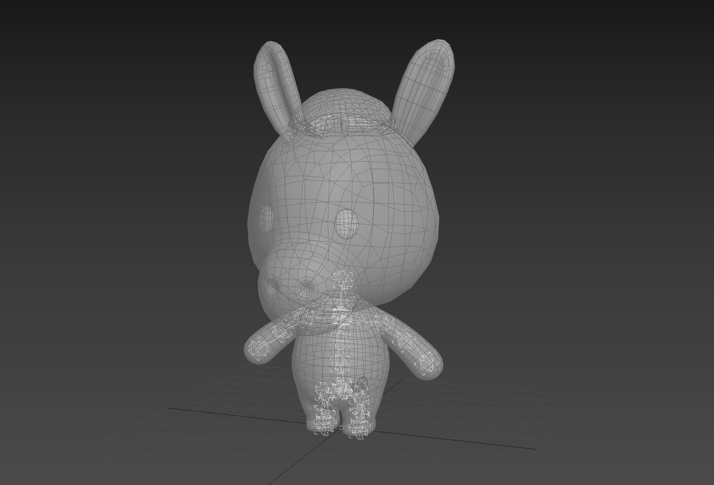 Character148 Rigged Donkey 3D model_22