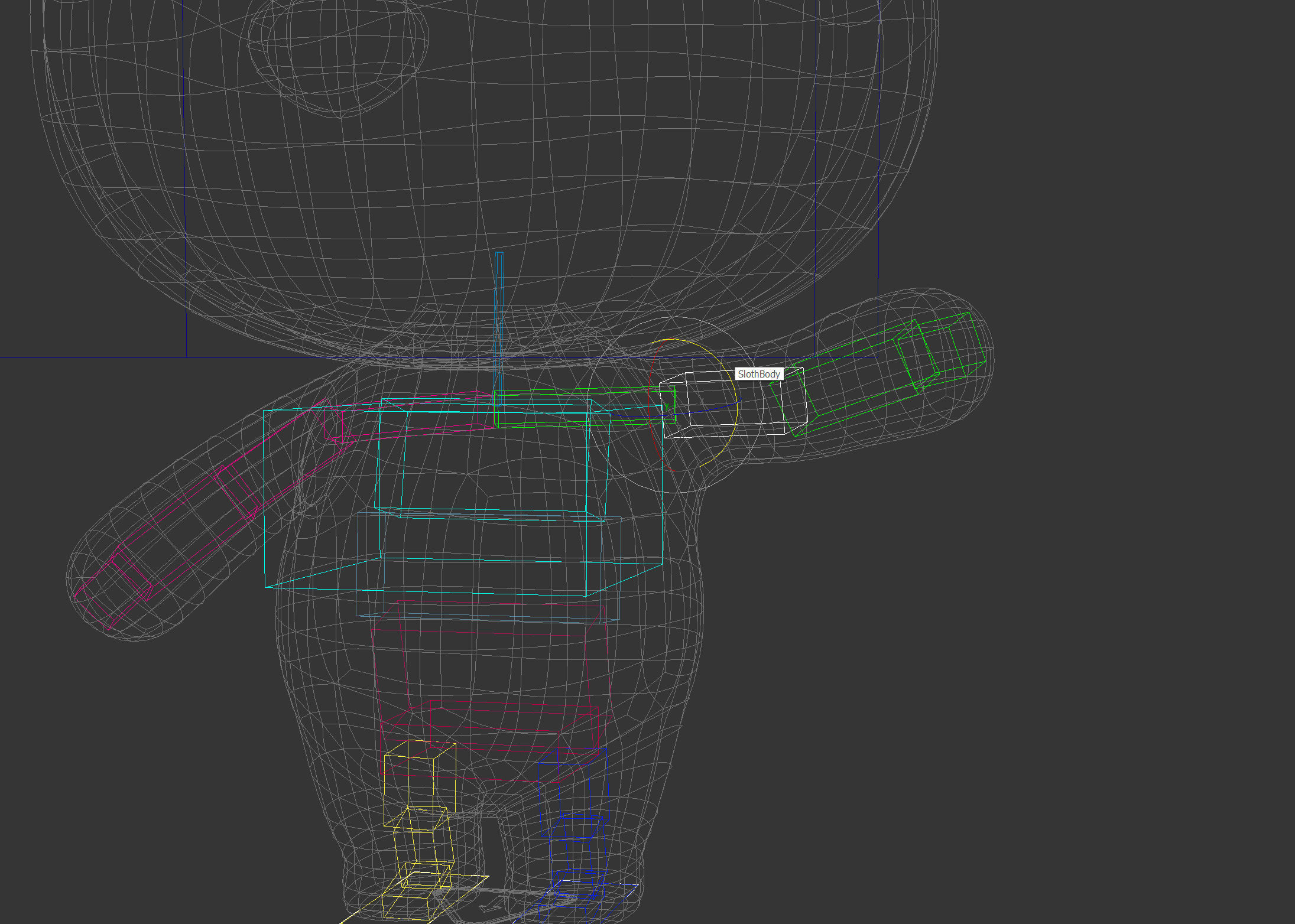 Character149 Rigged Sloth 3D model_17