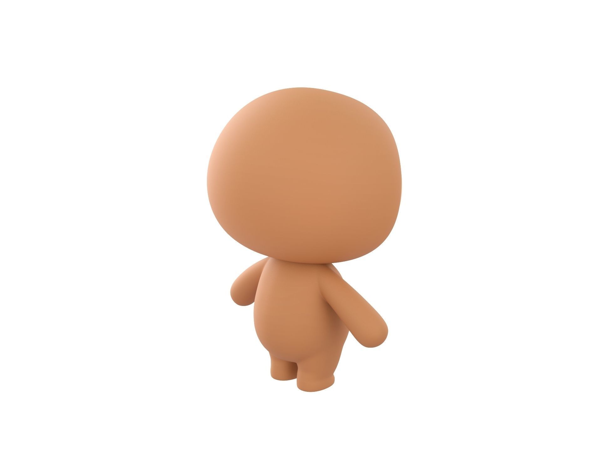 Character149 Rigged Sloth 3D model_4