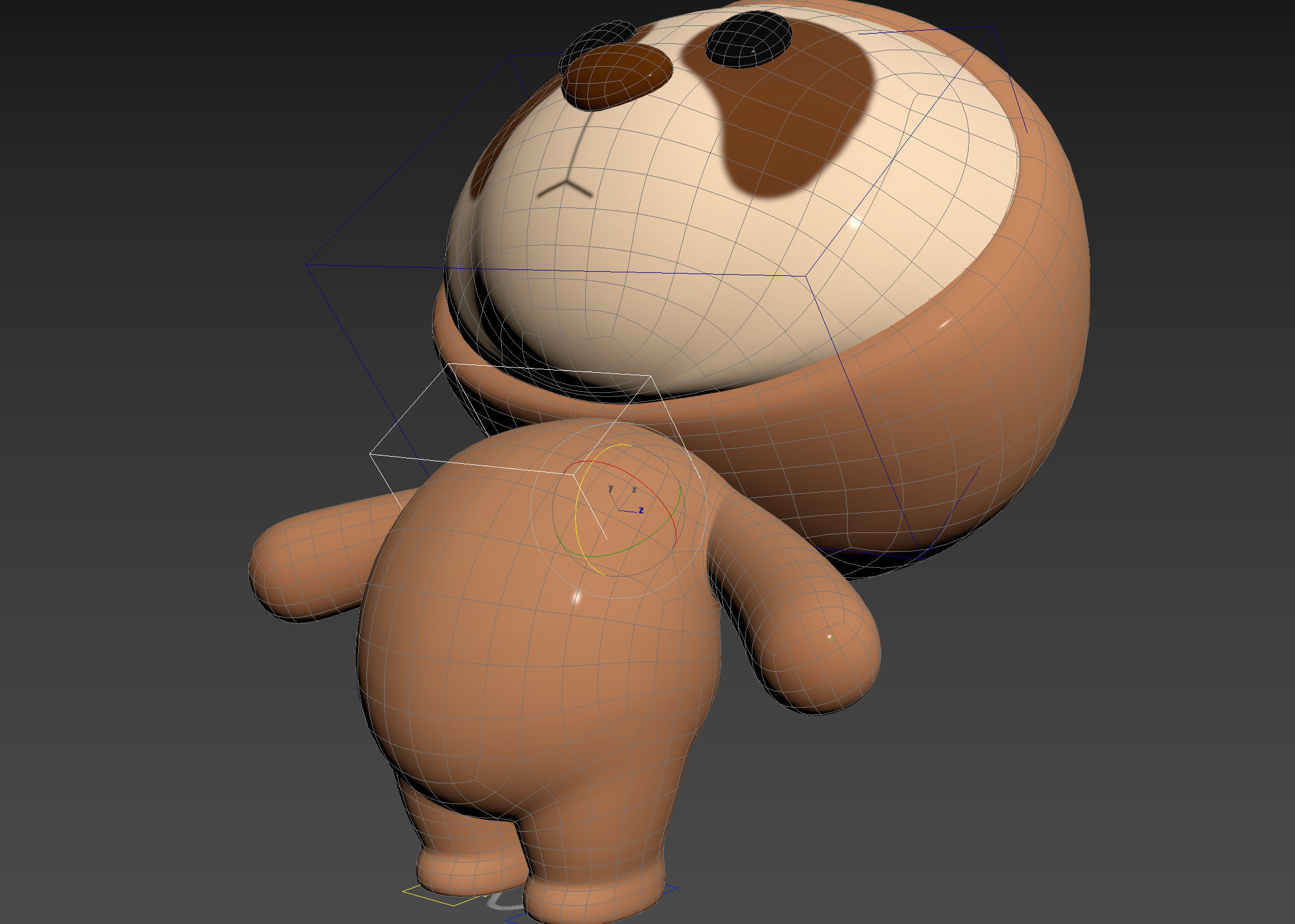 Character149 Rigged Sloth 3D model_19