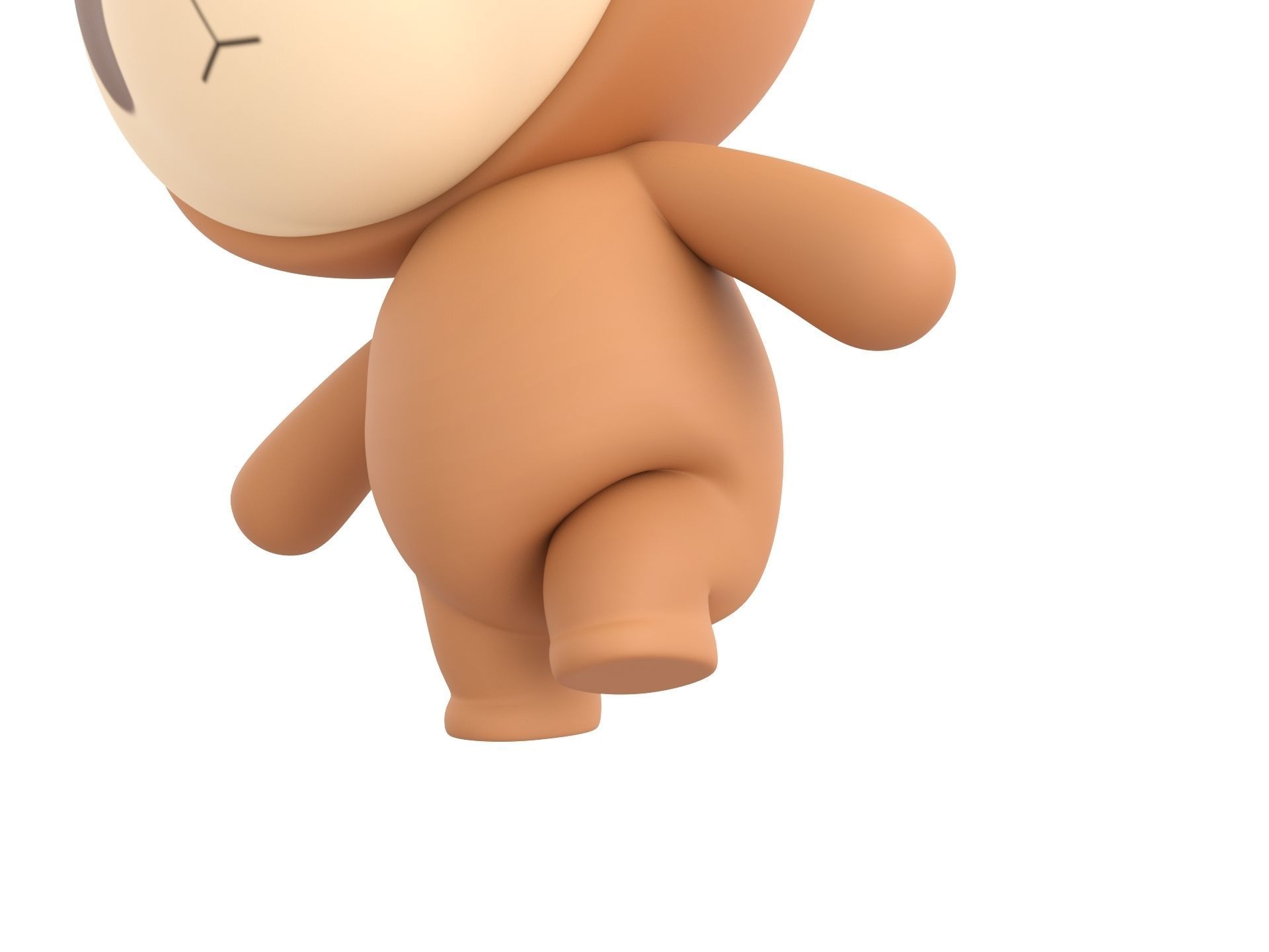 Character149 Rigged Sloth 3D model_9