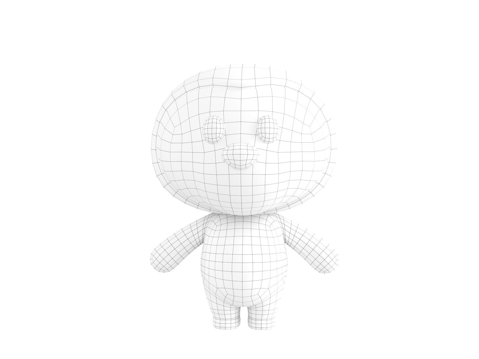 Character149 Rigged Sloth 3D model_23