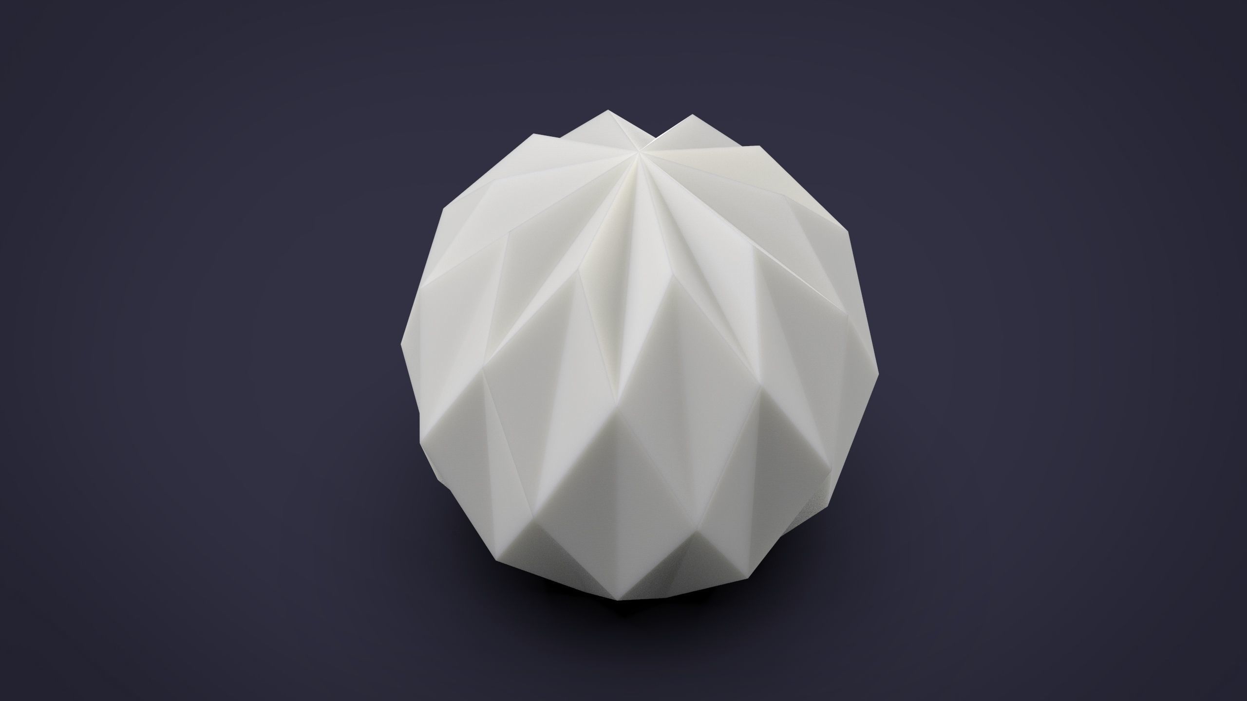 Irregular sphere candle silicone mold 3D print model_2