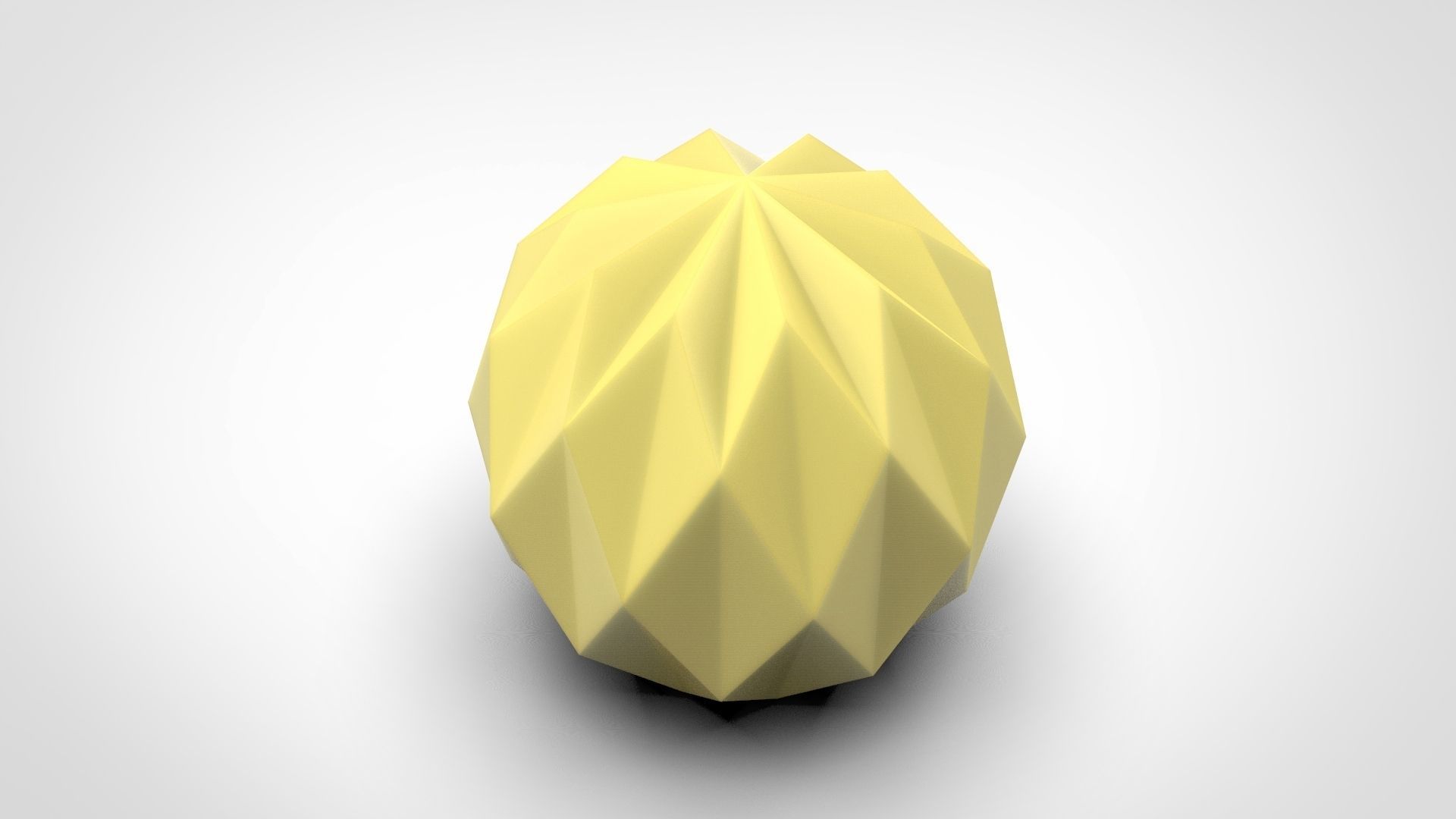 Irregular sphere candle silicone mold 3D print model_3