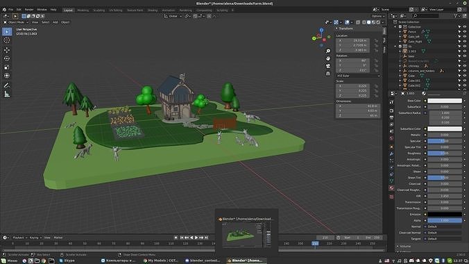 farm house 3D model