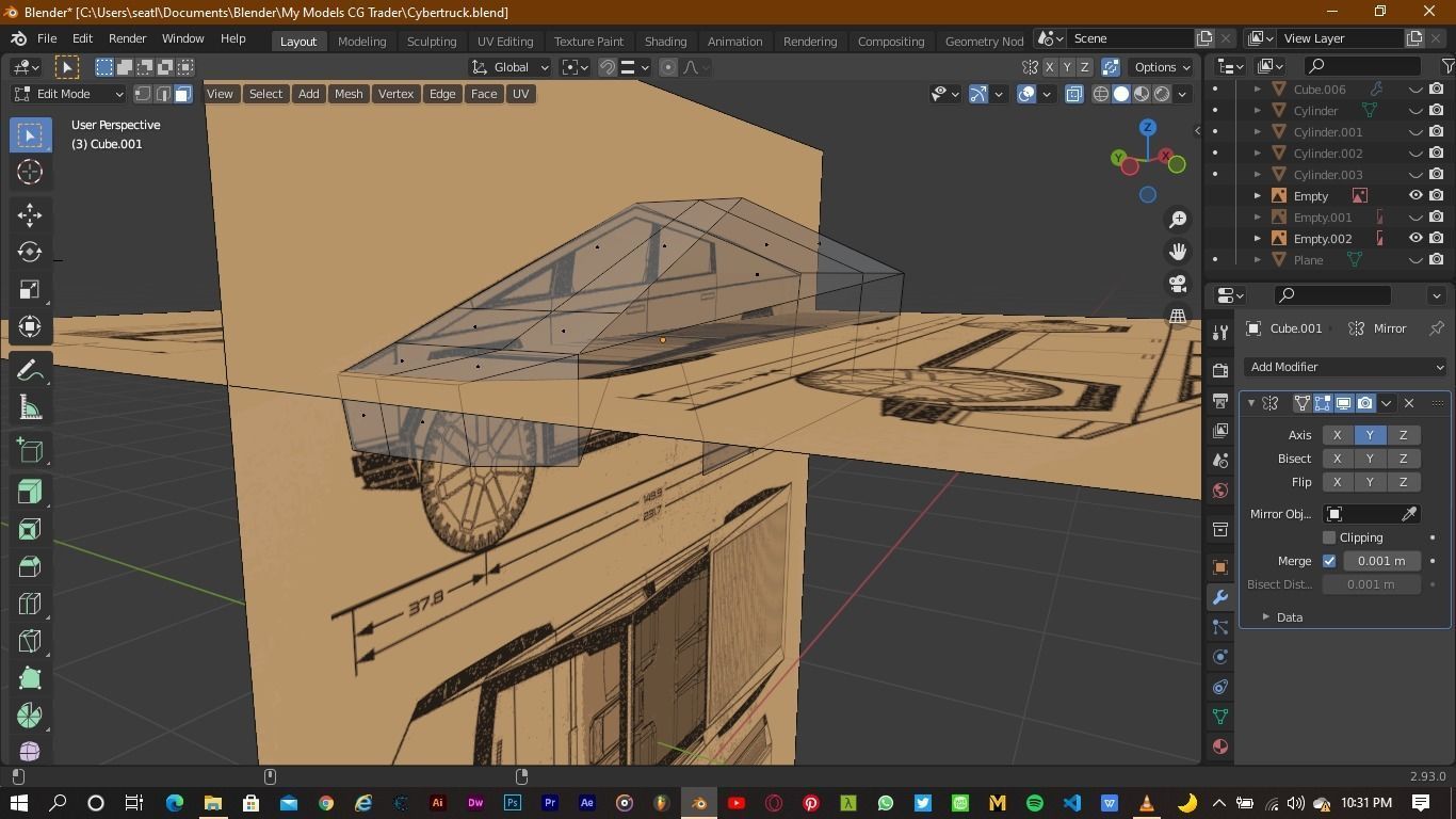 Tesla Cybertruck 3D model_3