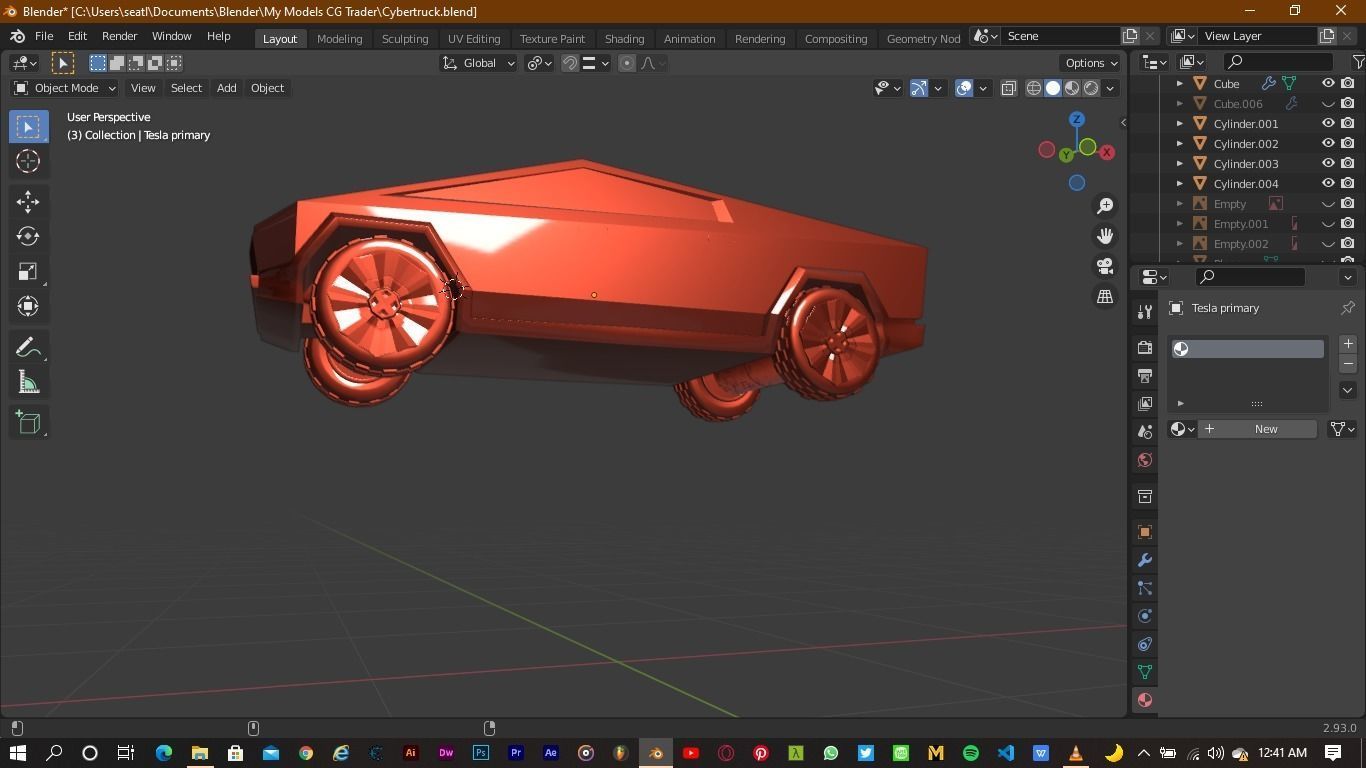 Tesla Cybertruck 3D model_7