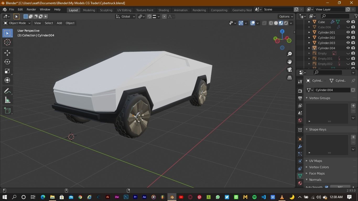 Tesla Cybertruck 3D model_6