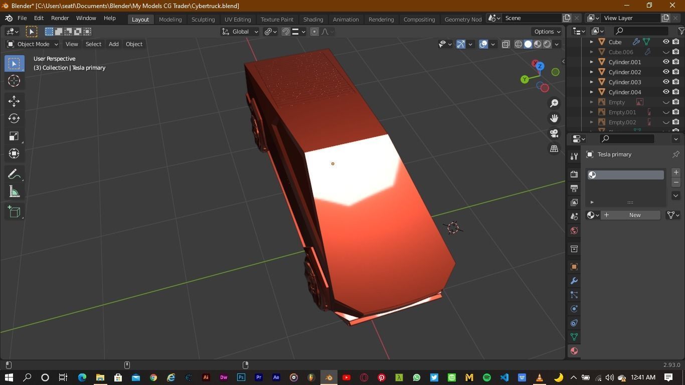 Tesla Cybertruck 3D model_8